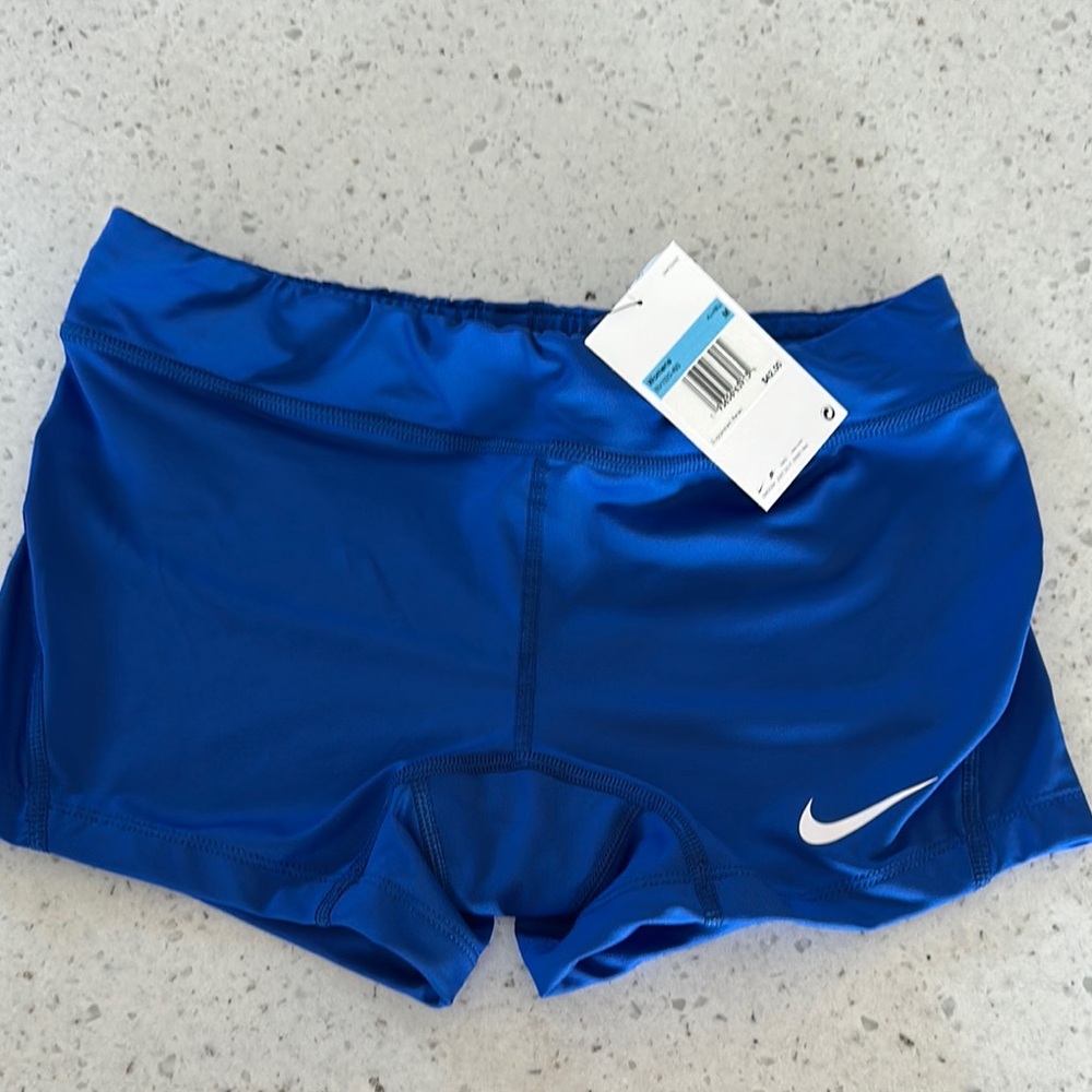 Women’s Nike Royal Blue Volleyball Spanx Shorts Size M NWT